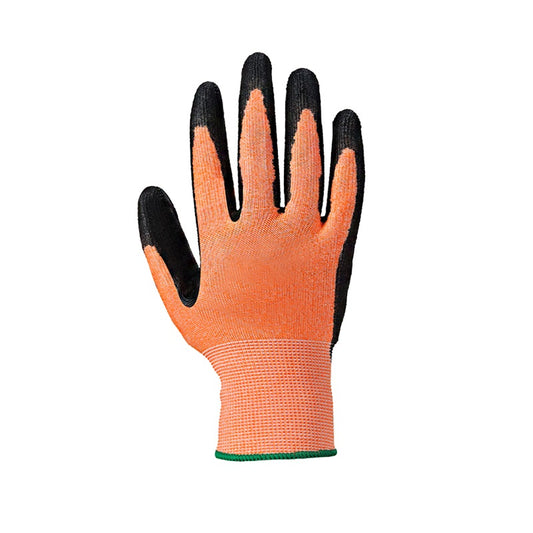 Colour Coded Cut Resistant Nitrile Foam Glove - Amber/Cut 3 - Size 8/Medium