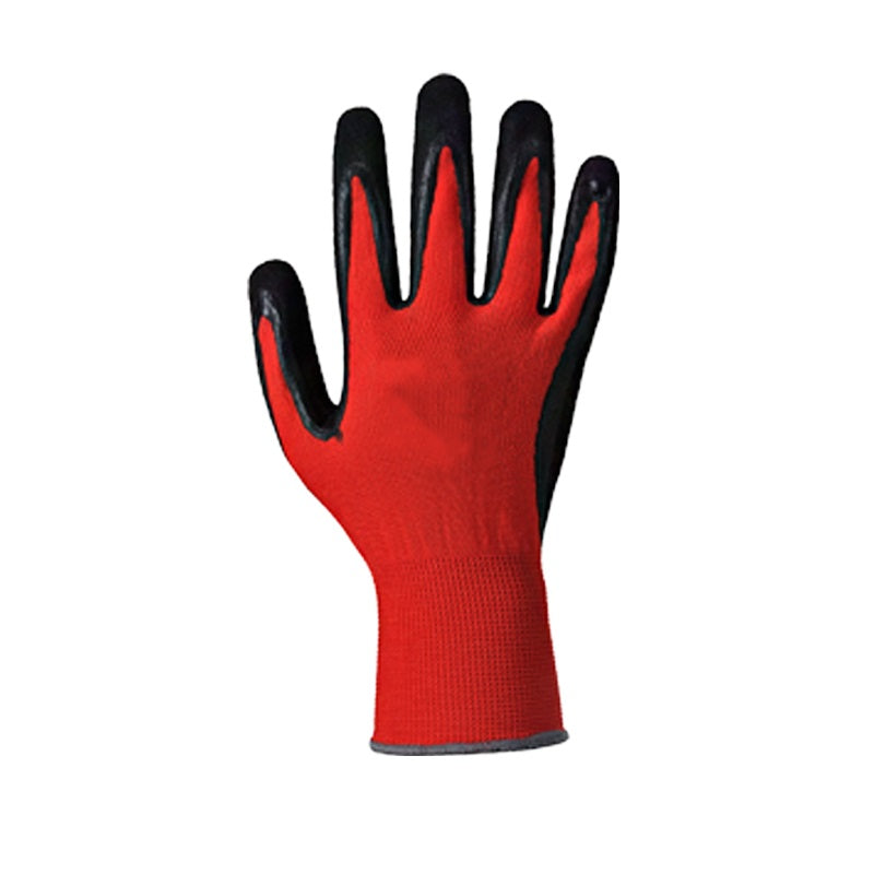 Colour Coded Cut Resistant PU Glove - Red/Cut 1 - Size 9/Large - Pack of 12