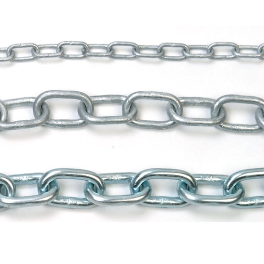 Zinc Plated Chain 3mm x 2.5m Length - Max Load 80kg