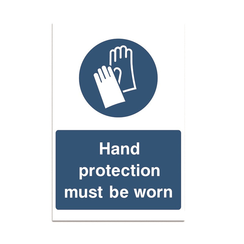 Hand Protection Must Be Worn - 3mm Foamex (200x300)