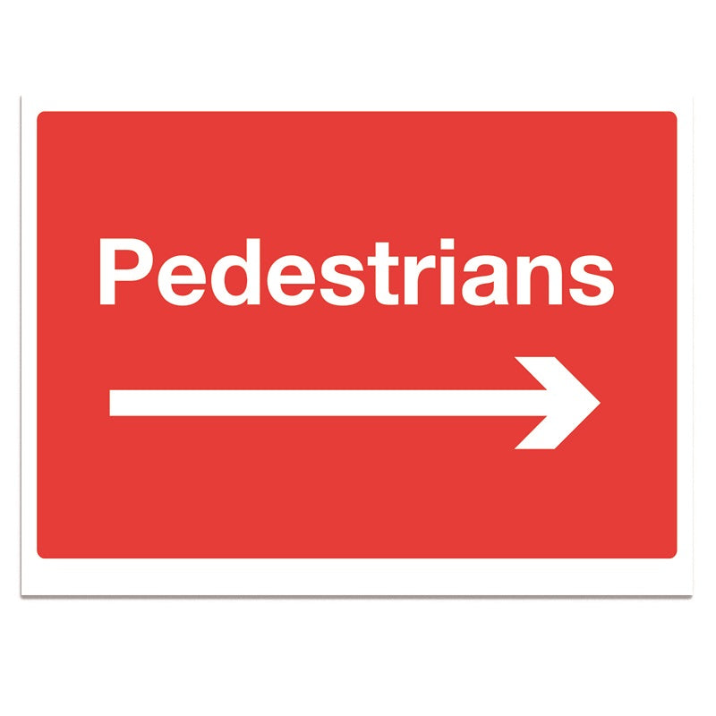Red Pedestrians Right - 3mm Foamex (300x200)