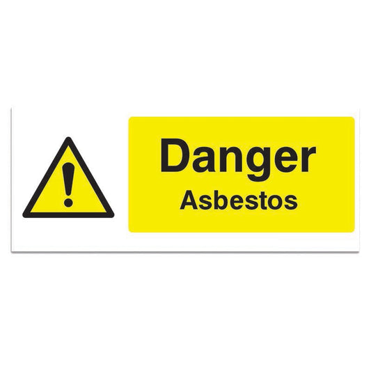 Danger Asbestos - 3mm Foamex (300x150)
