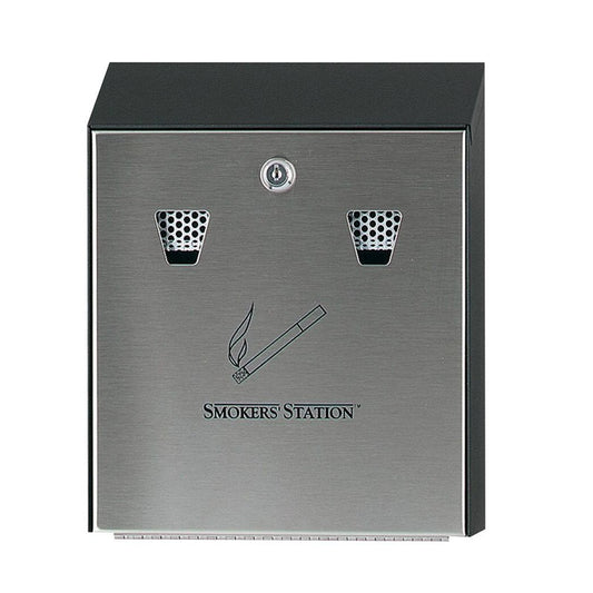 Cigarette Bin Silver