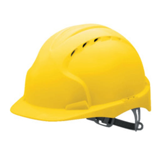 JSP EVO2 Safety Helmet with Slip Ratchet - Yellow