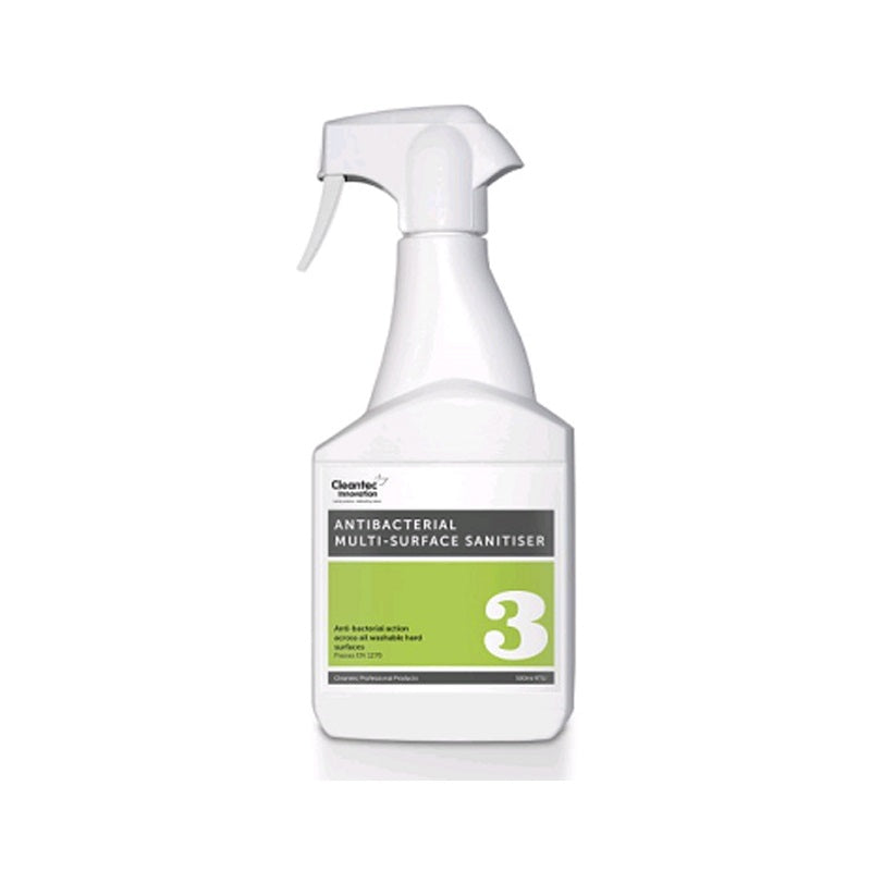 Pro 3 Anti-bacterial Sanitiser Trigger Spray 500ml