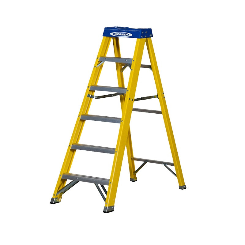 Swingback Fibreglass Step Ladder - 8 Tread