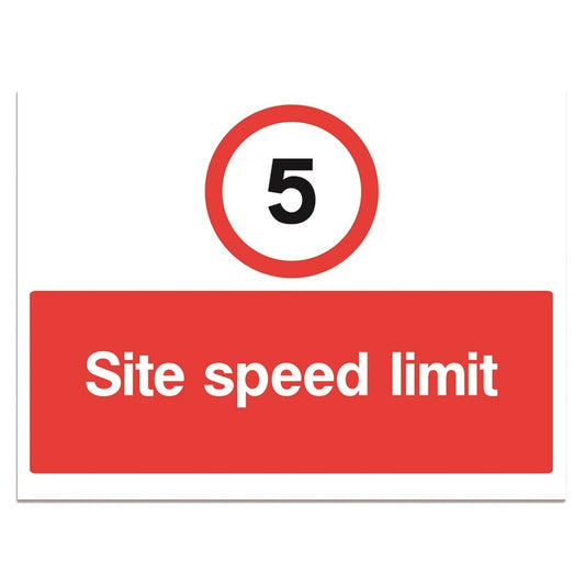 5 Site Speed Limit - 3mm Foamex (200x300)